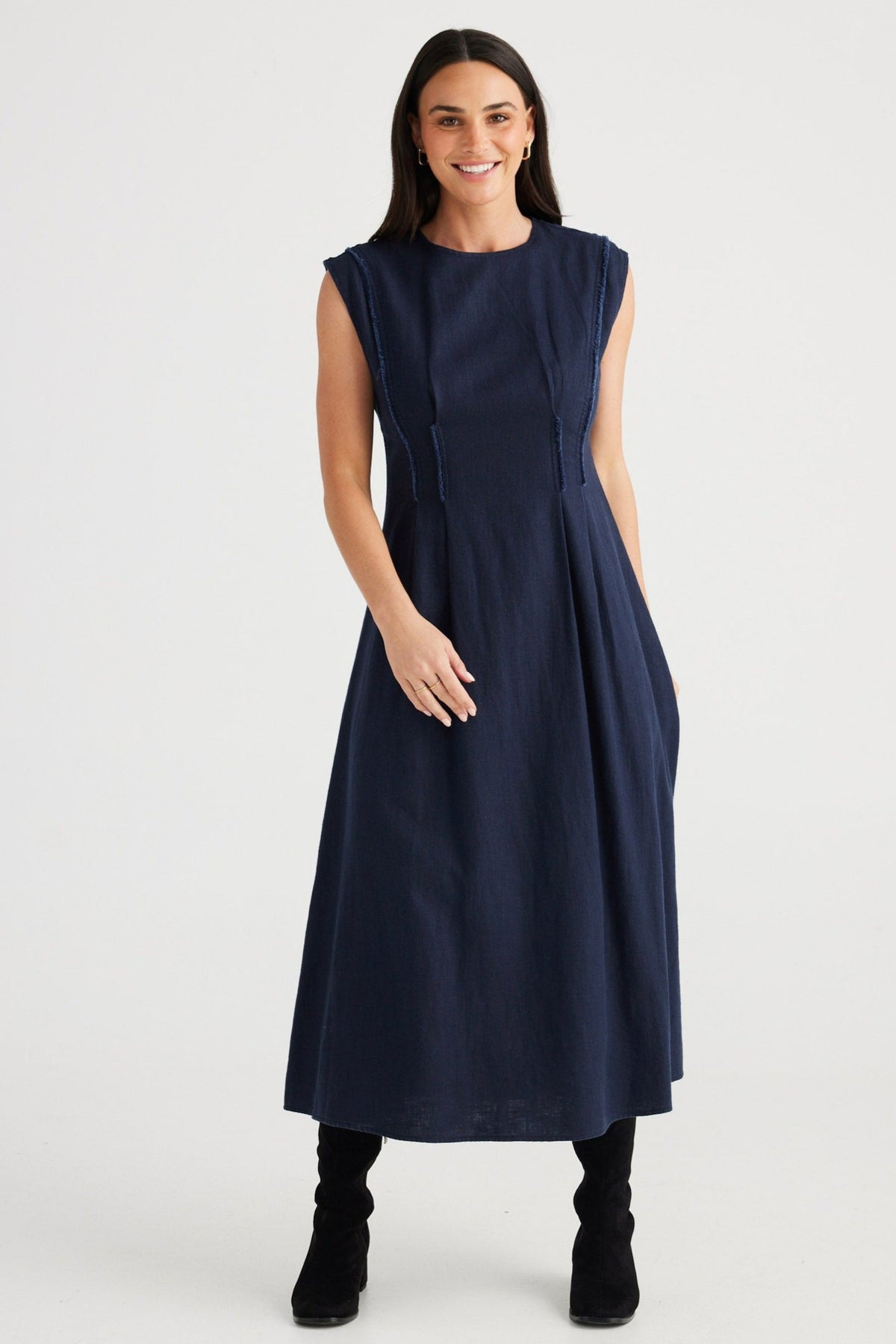 Fortuna Dress Navy