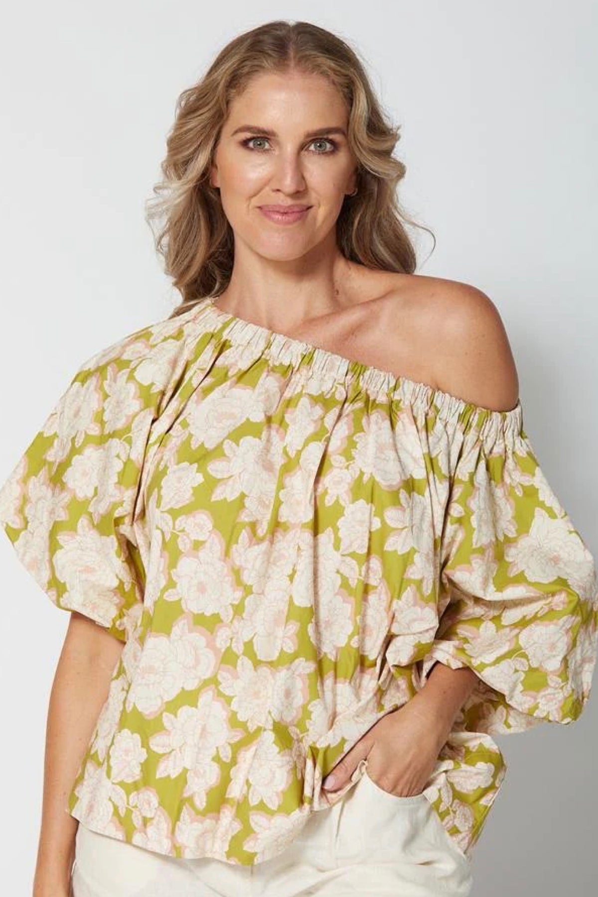 Santorini Blouse Rosa Olive