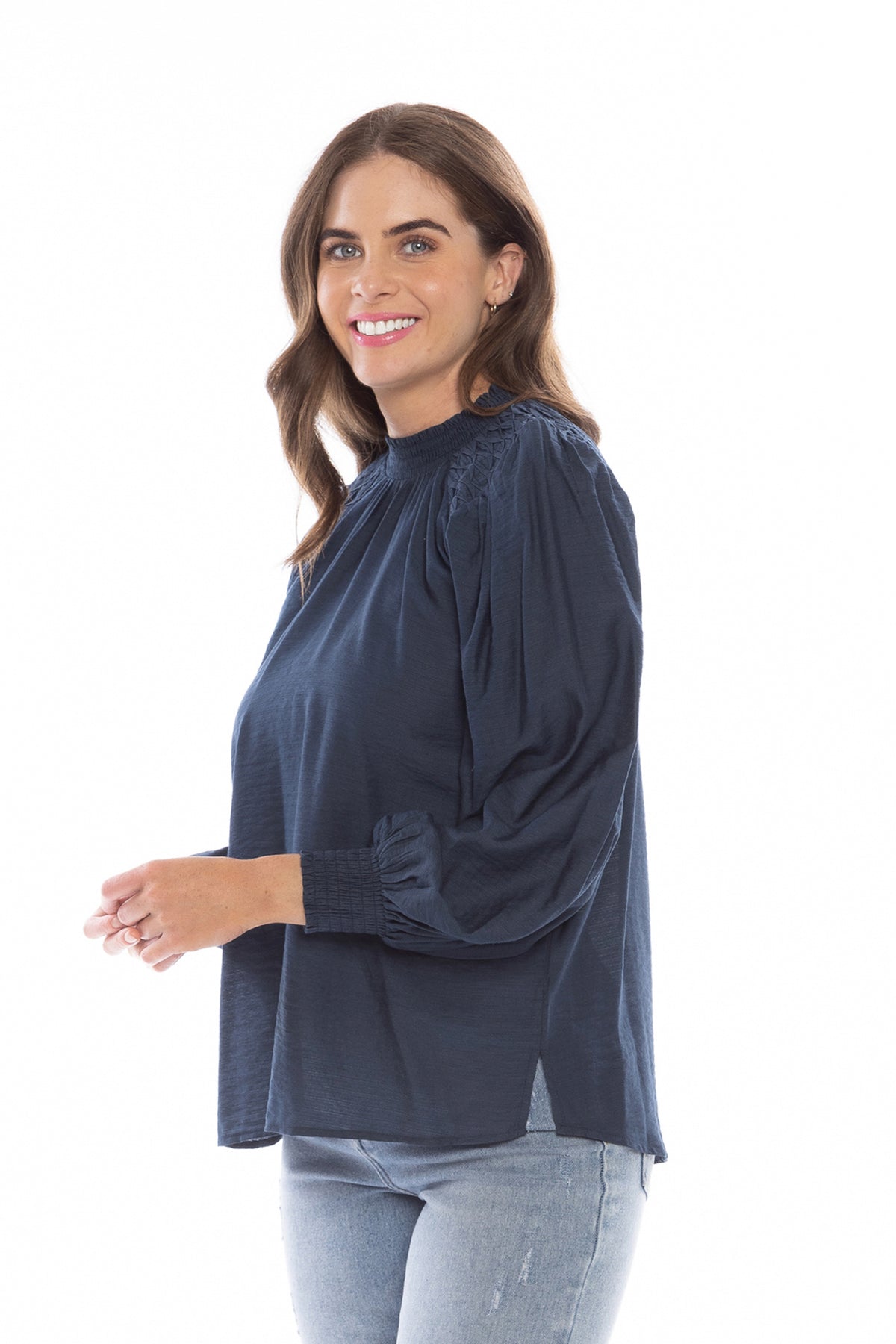 Waltz Blouse Navy