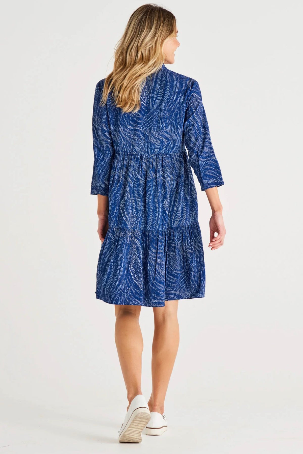 Georgiana Dress Blue Print