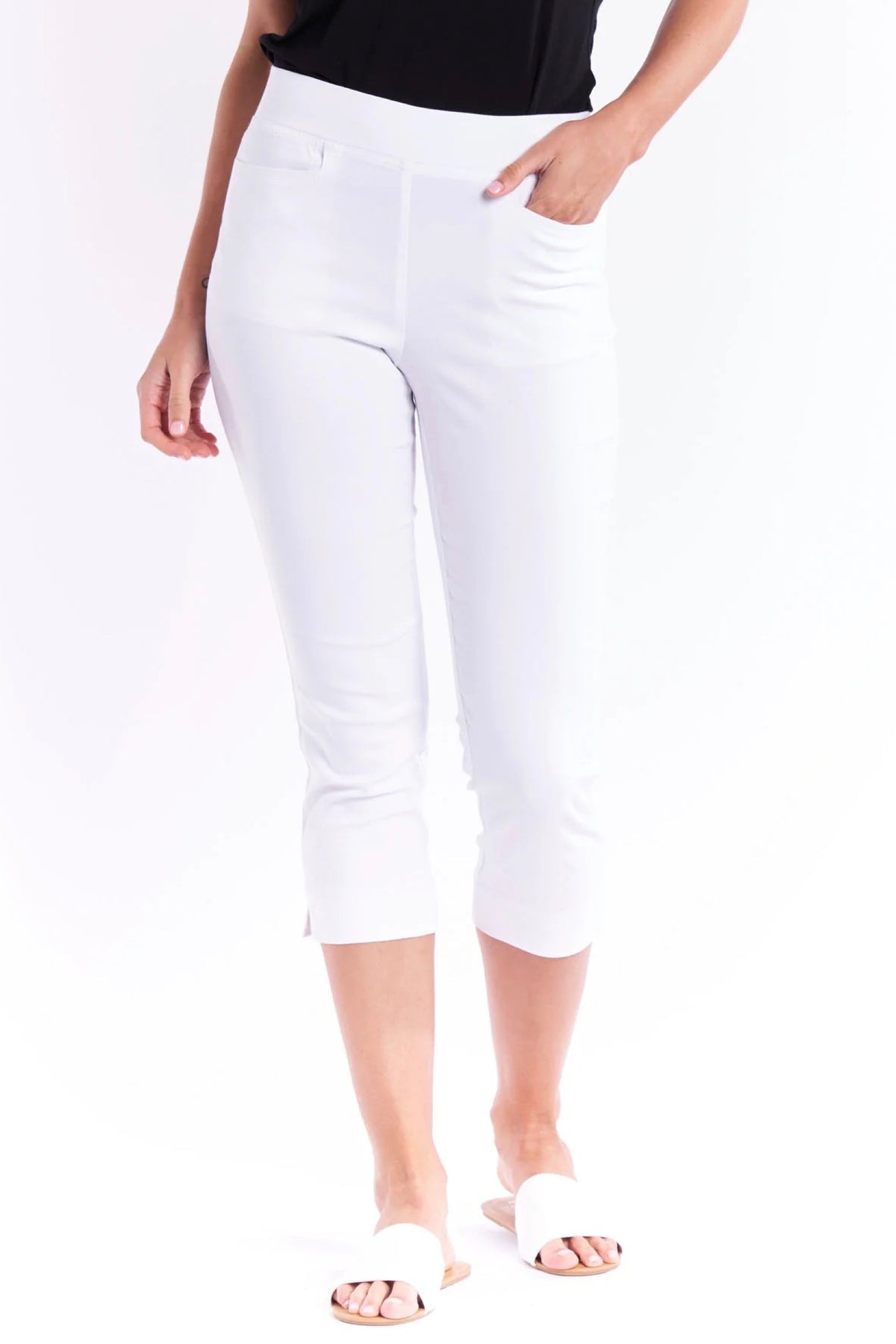 Crop Bengaline Pant White