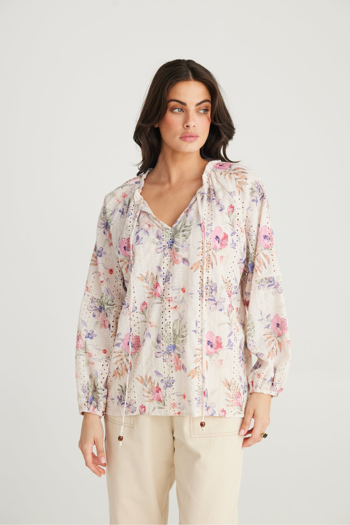 Billy Ray Top Floral Broderie