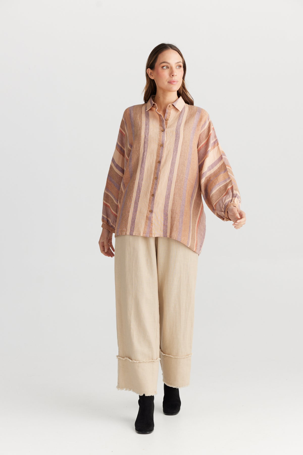 Milano Shirt Santal Stripe