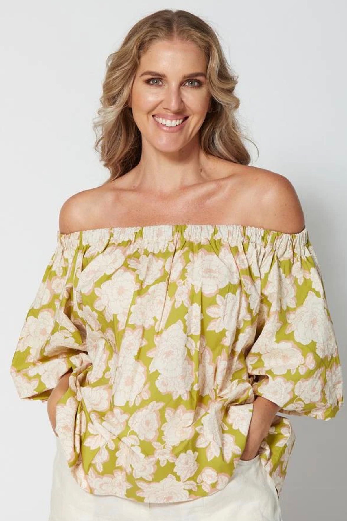 Santorini Blouse Rosa Olive