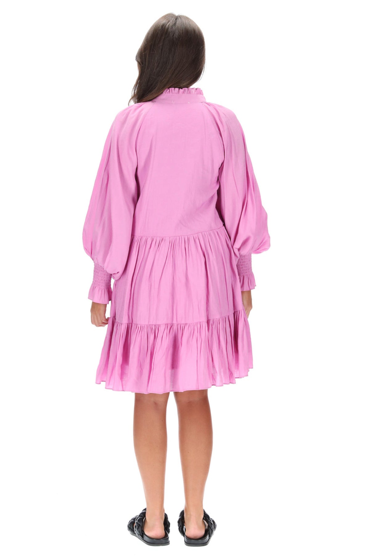 Alexia Floaty Dress Cotton Light Magenta