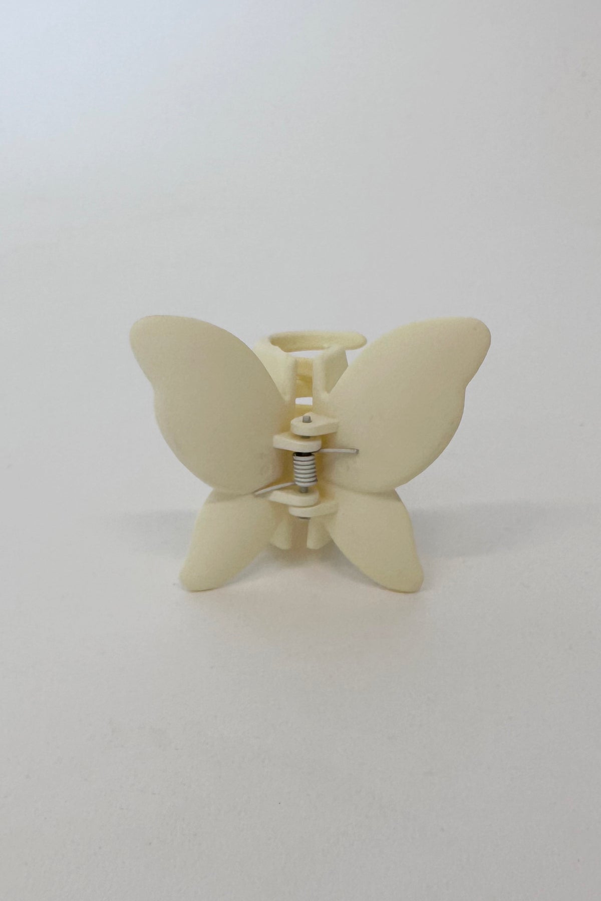 Hair Grip Butterfly Matt White