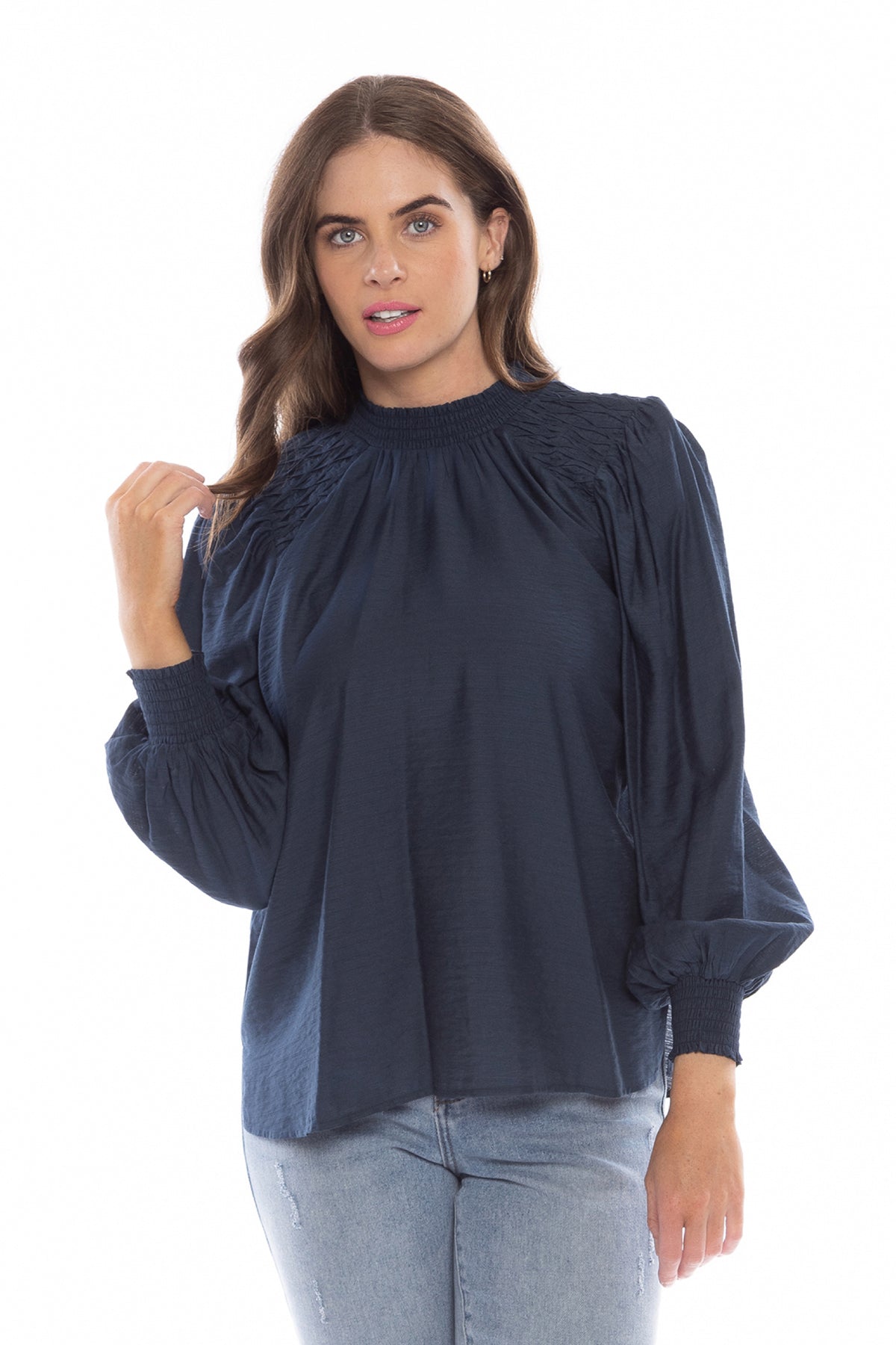 Waltz Blouse Navy