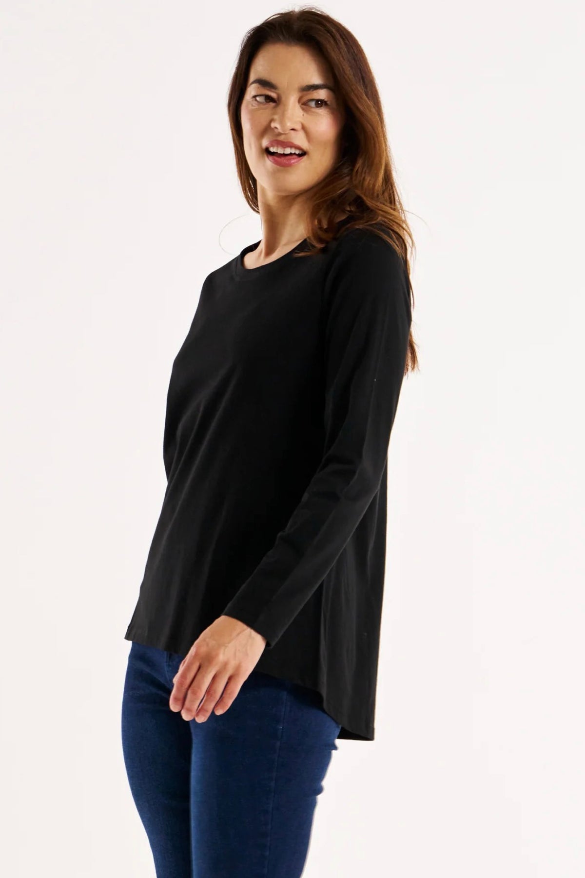 Sydney Long Sleeve Tee Black