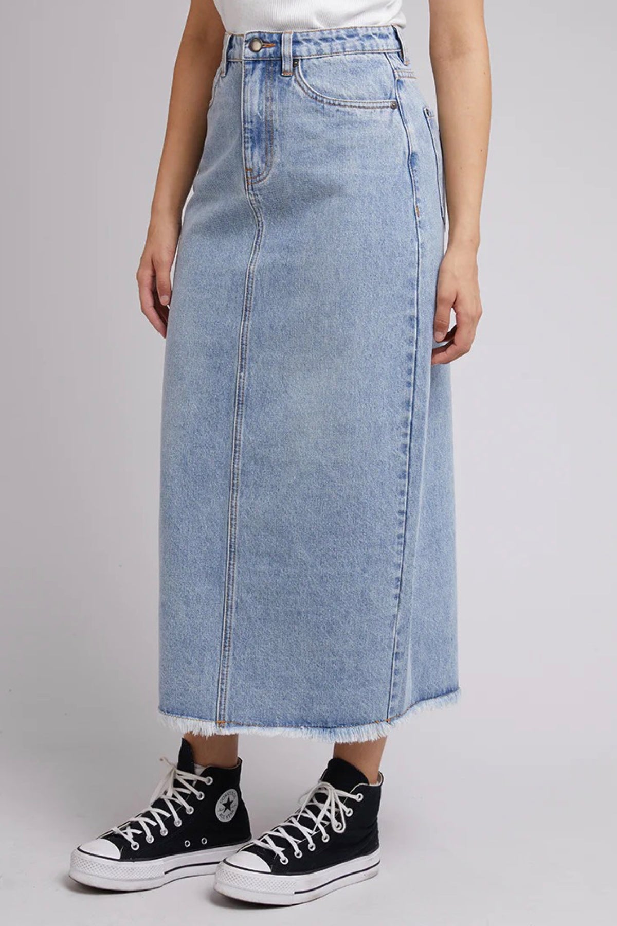 Ray Maxi Skirt Light Blue