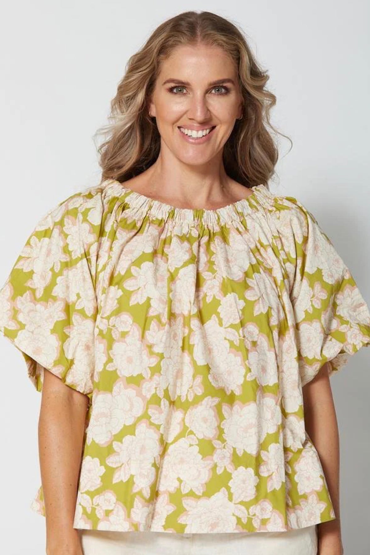 Santorini Blouse Rosa Olive