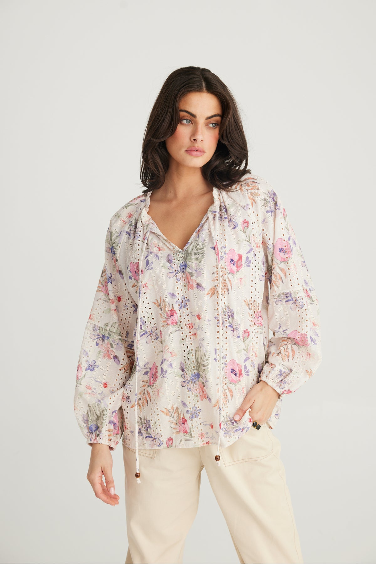 Billy Ray Top Floral Broderie