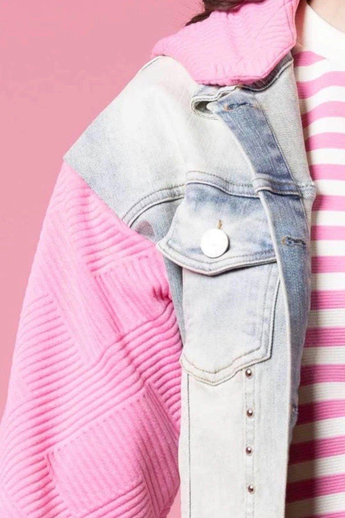 Kendall Denim Jacket Pink