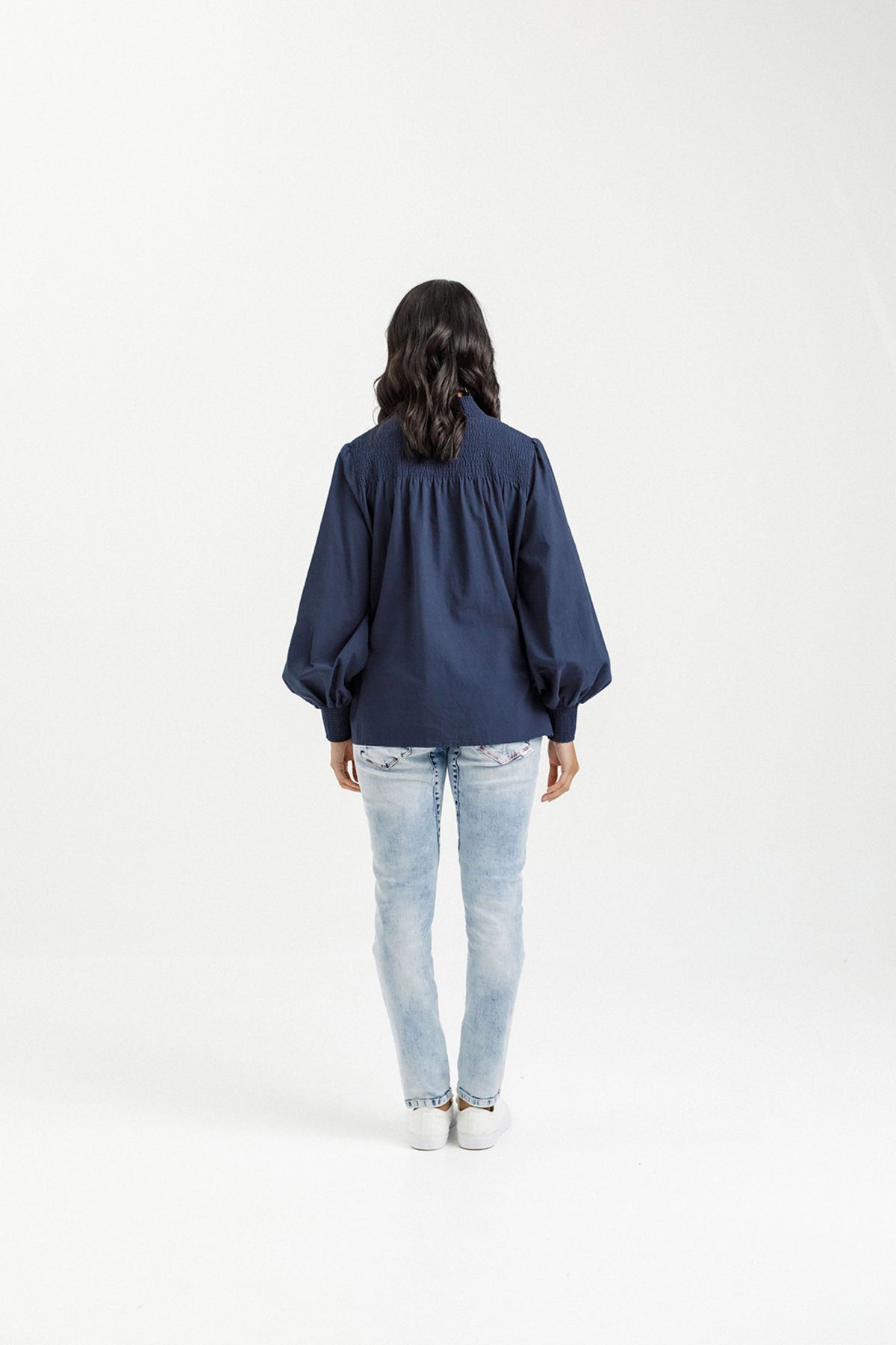 Charlotte Top Indigo Blue