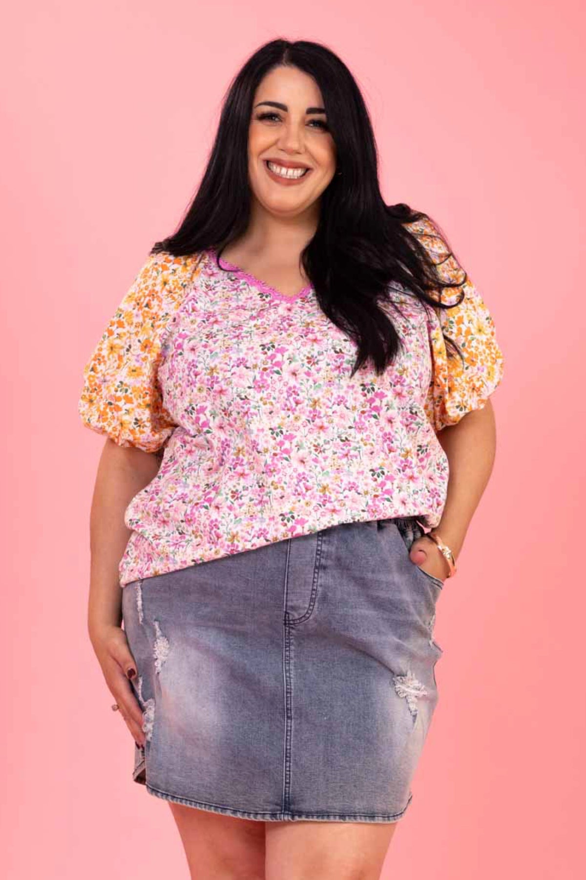 Ana Top Floral