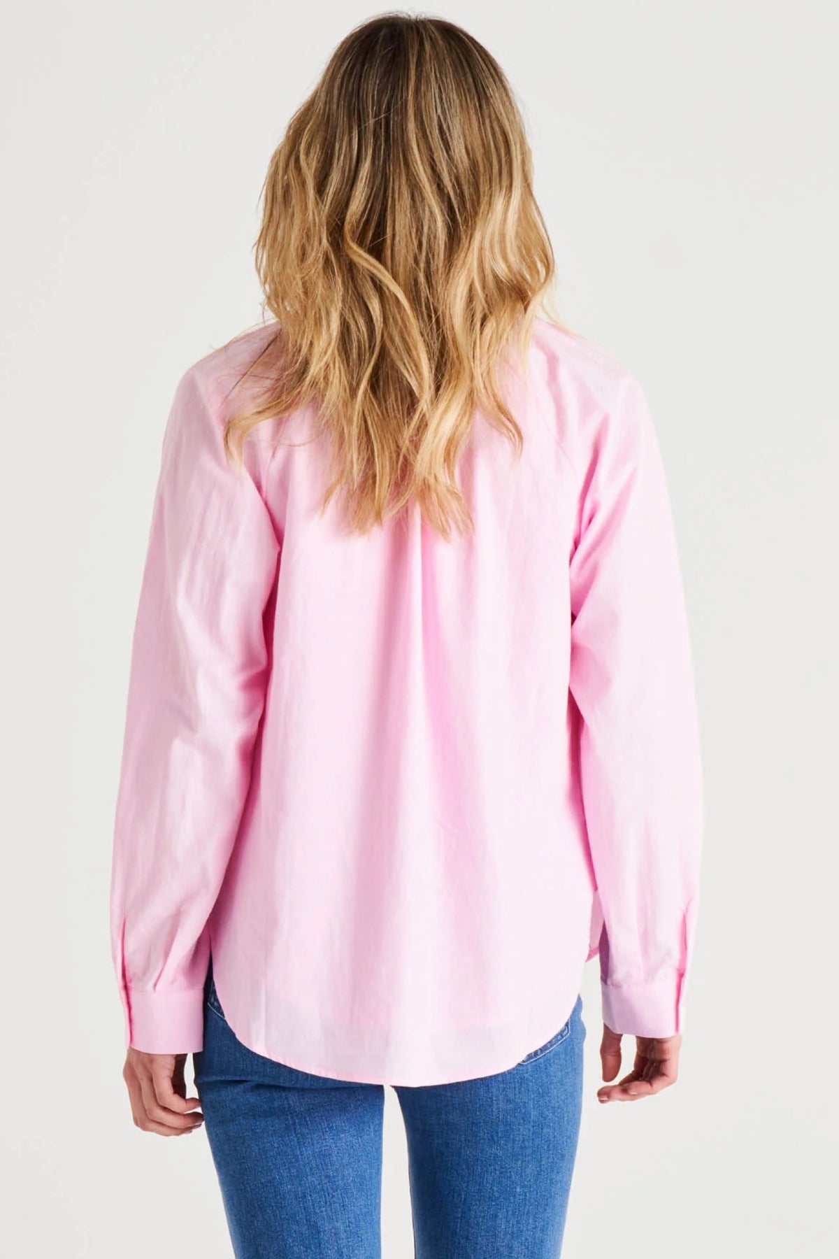 Jackie Cotton Blouse Blush Pink