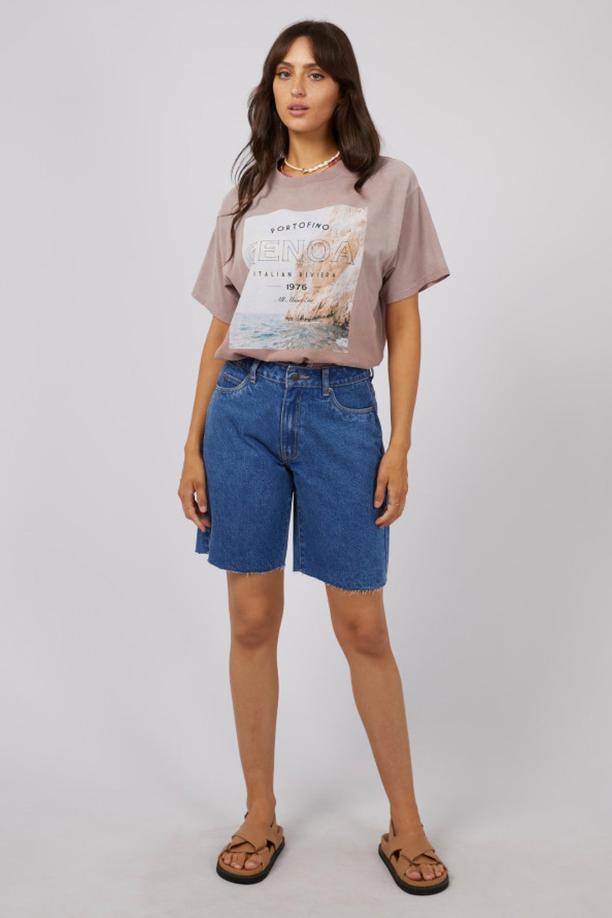 Genoa Oversized Tee Fawn