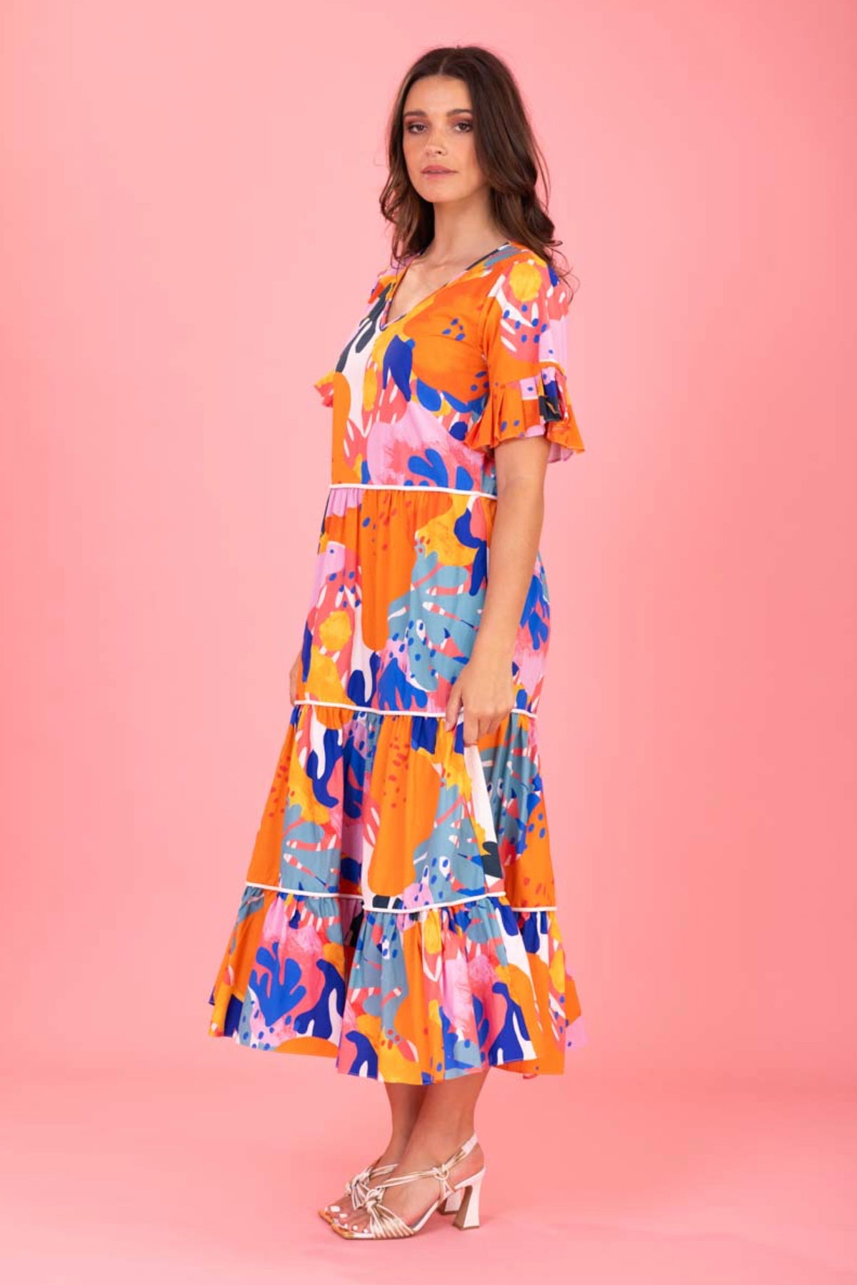 Emelia Midi Dress Bright Print