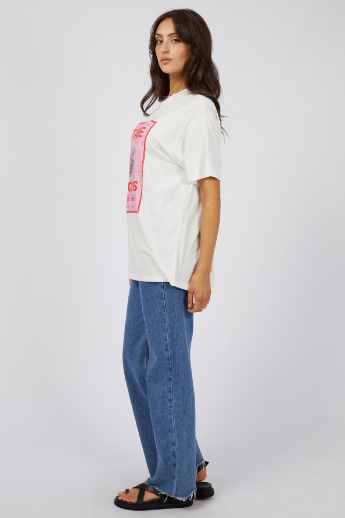 Je T'aime Oversized Tee Vintage White