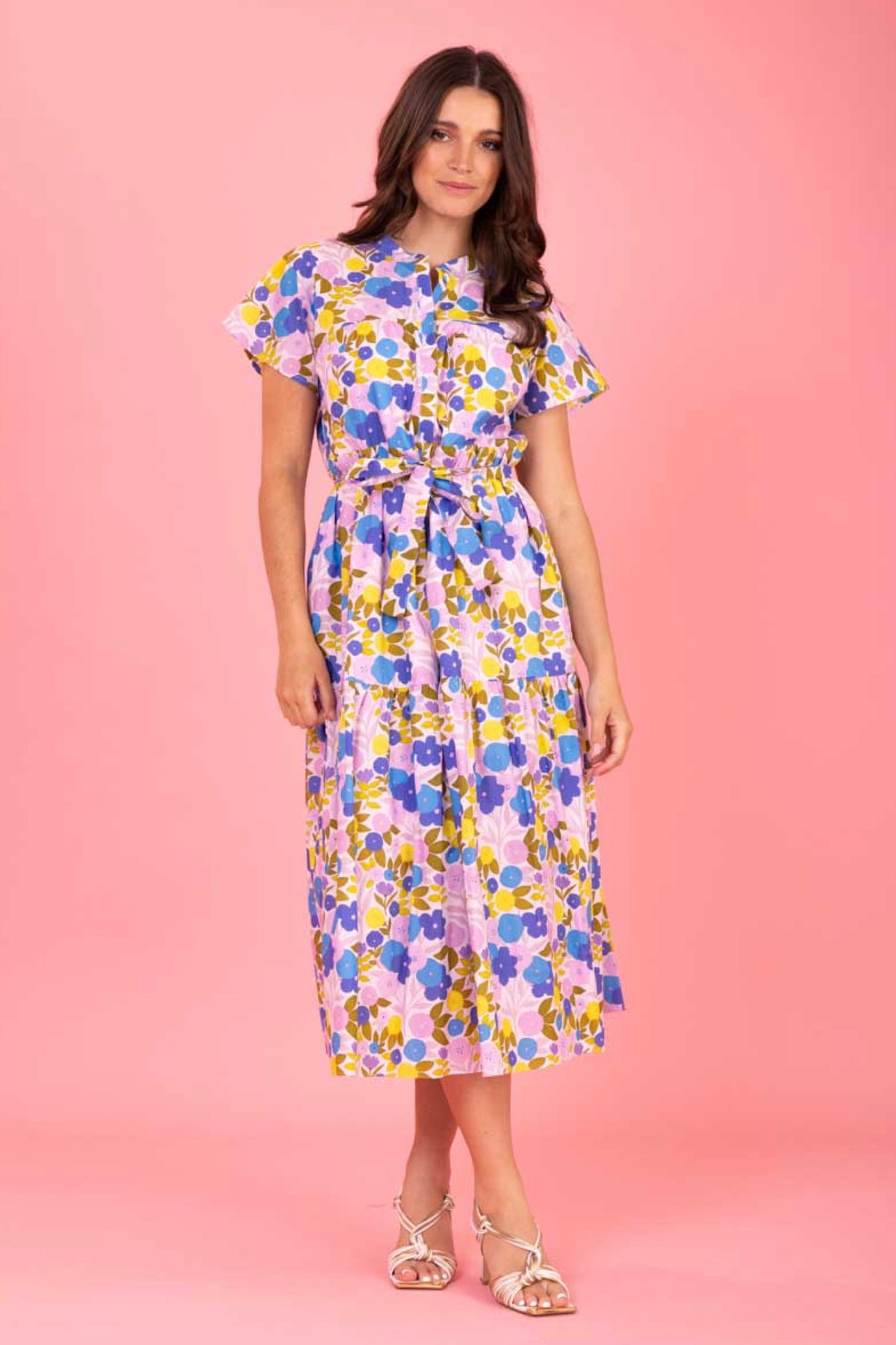 Honey Midi Shirt Dress Floral