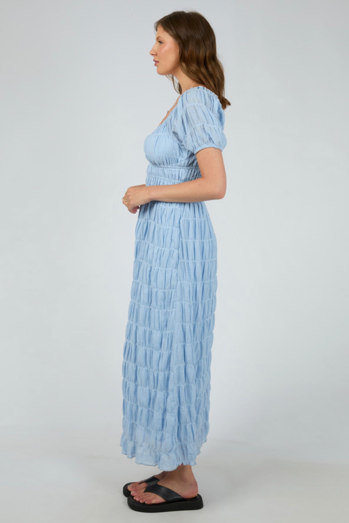 Maude Maxi Dress Ocean Blue