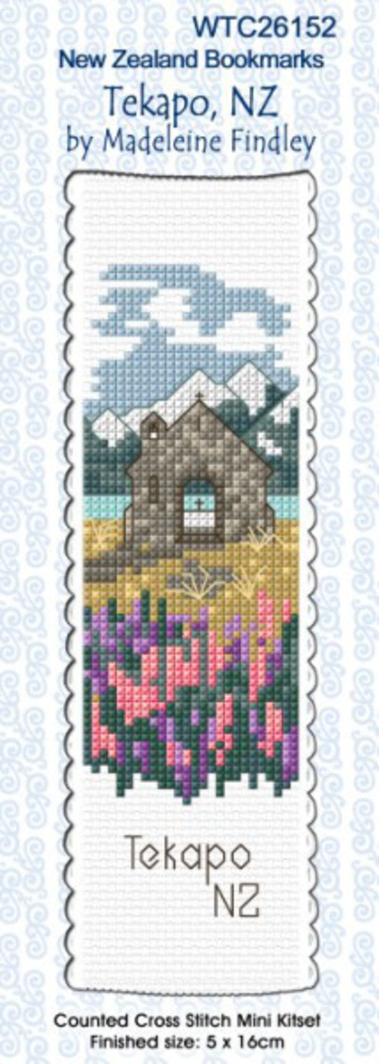 Tekapo Cross Stitch Bookmark