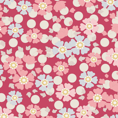 Plumgarden Windflower Red Fabric