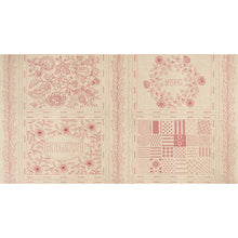Load image into Gallery viewer, Bonheur De Jour Linen Embroidery Panel Rouge