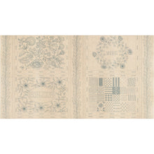 Load image into Gallery viewer, Bonheur De Jour Linen Embroidery Panel Woad