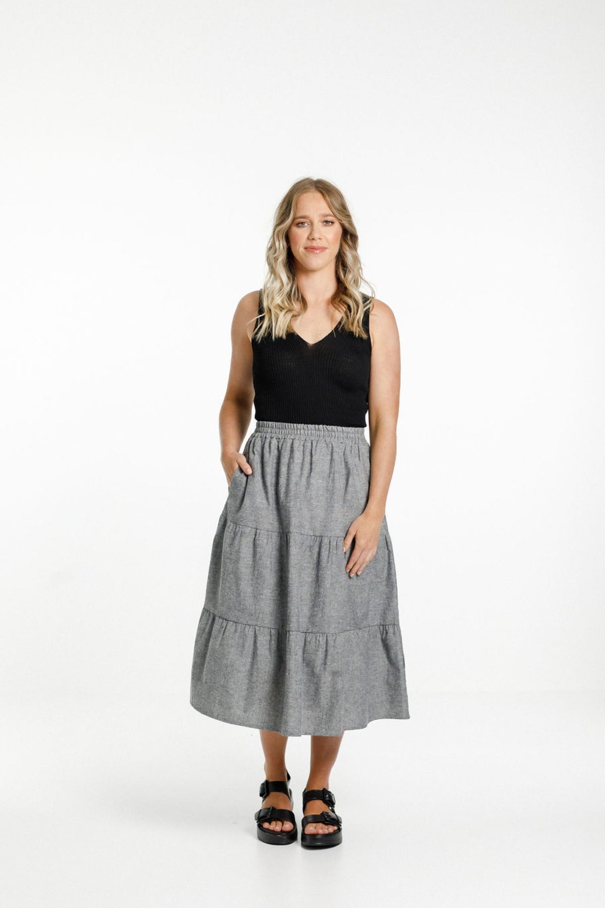 Lexi Skirt Charcoal