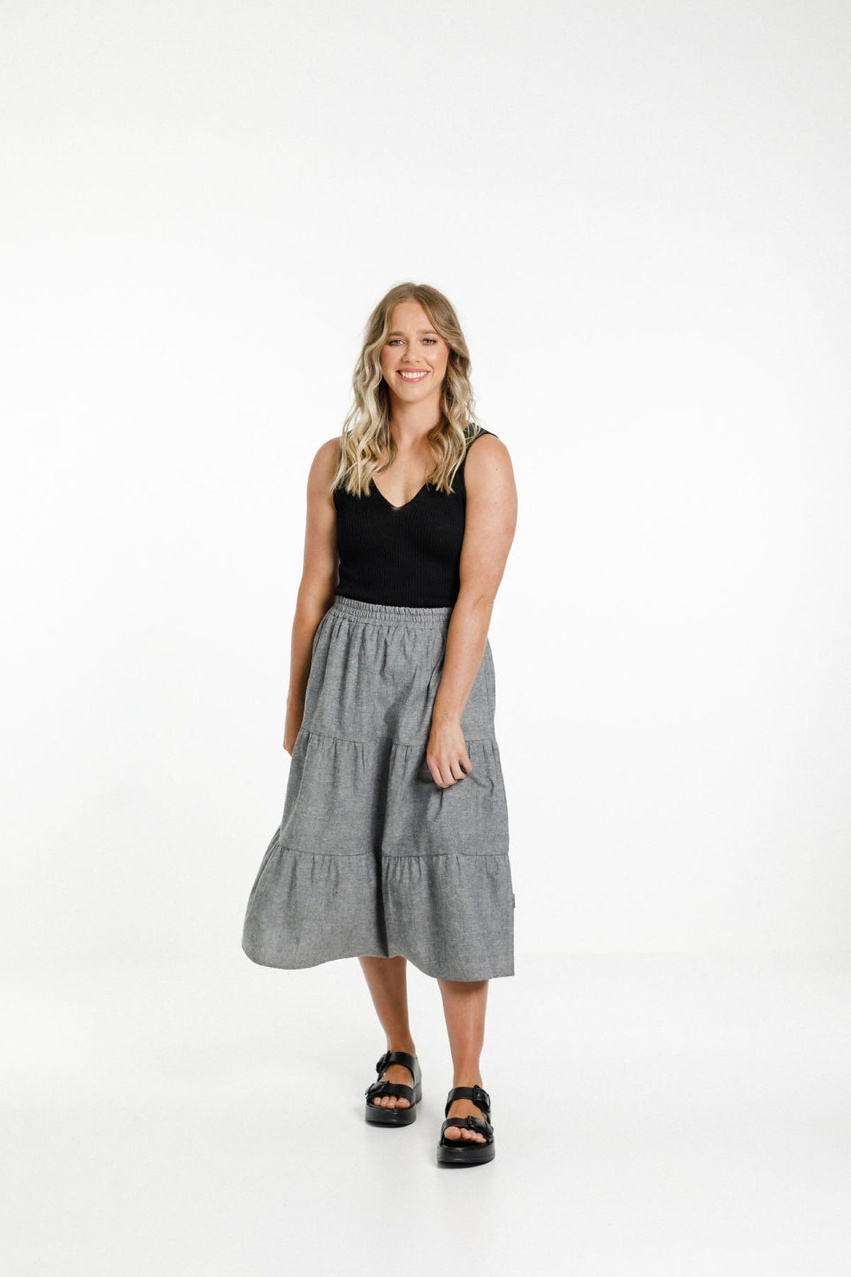 Lexi Skirt Charcoal