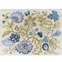 Load image into Gallery viewer, Bonheur De Jour Linen Embroidery Panel Woad