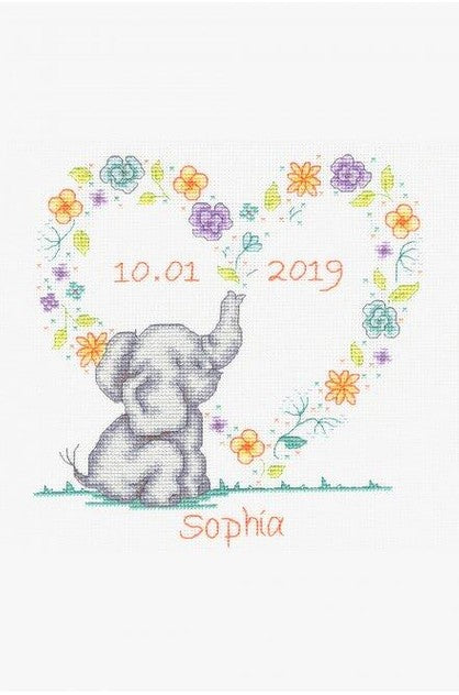 Baby Elephant Cross Stitch Kit