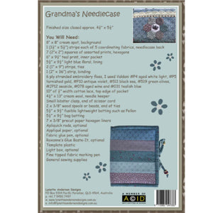 Grandma's Needle Case - Pattern