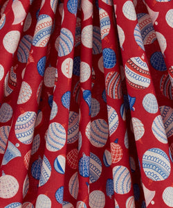 Bauble Bonanza Red Liberty Fabric
