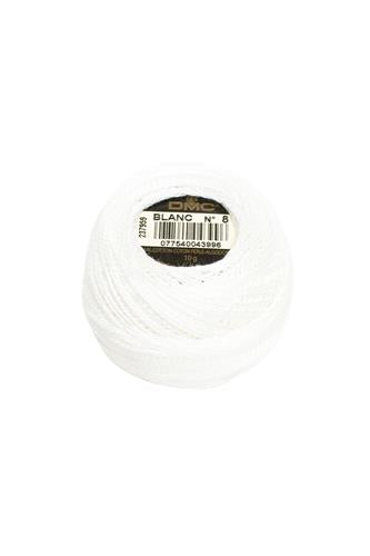 DMC Cotton Pearl 8 Thread Blanc