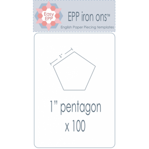 EPP Iron ons 1"Pentagon x 100