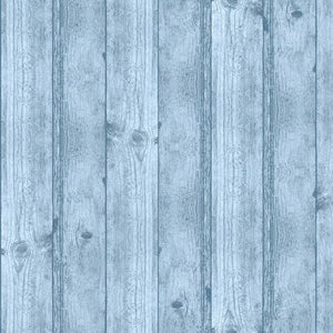 Wood Texture Blue Fabric