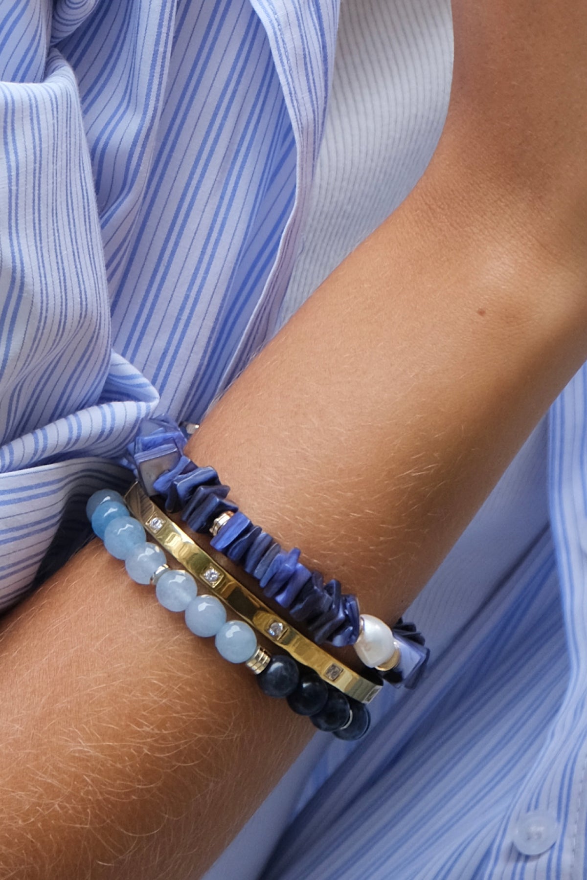 True Colours Stone Bracelet Blue