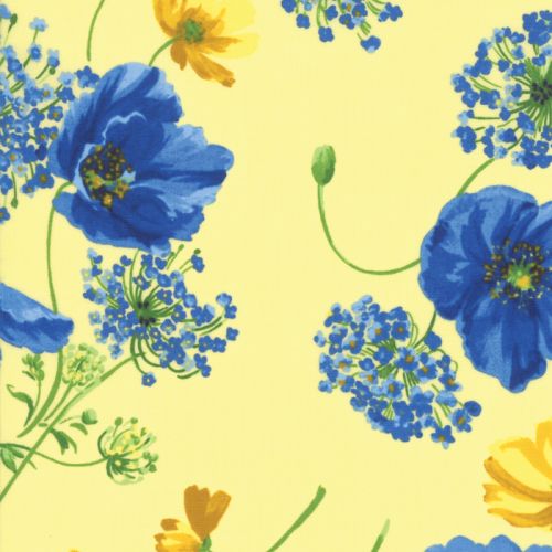 Breezy Blooms - Yellow Fabric