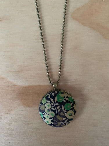 Greens Fabric Necklace