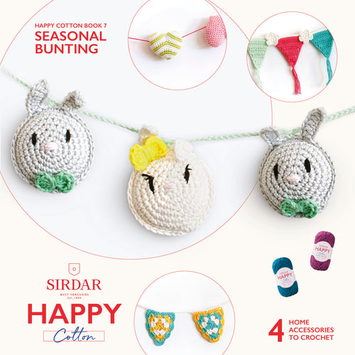 Happy Cotton Seasonal Bunting Pattern Book