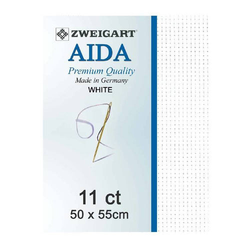 Aida Fat Q 11 Count White