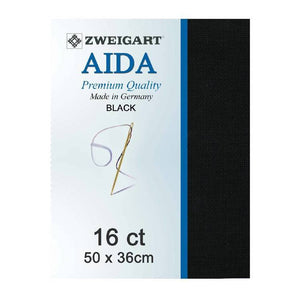 Aida Fat Q 16 Count Black