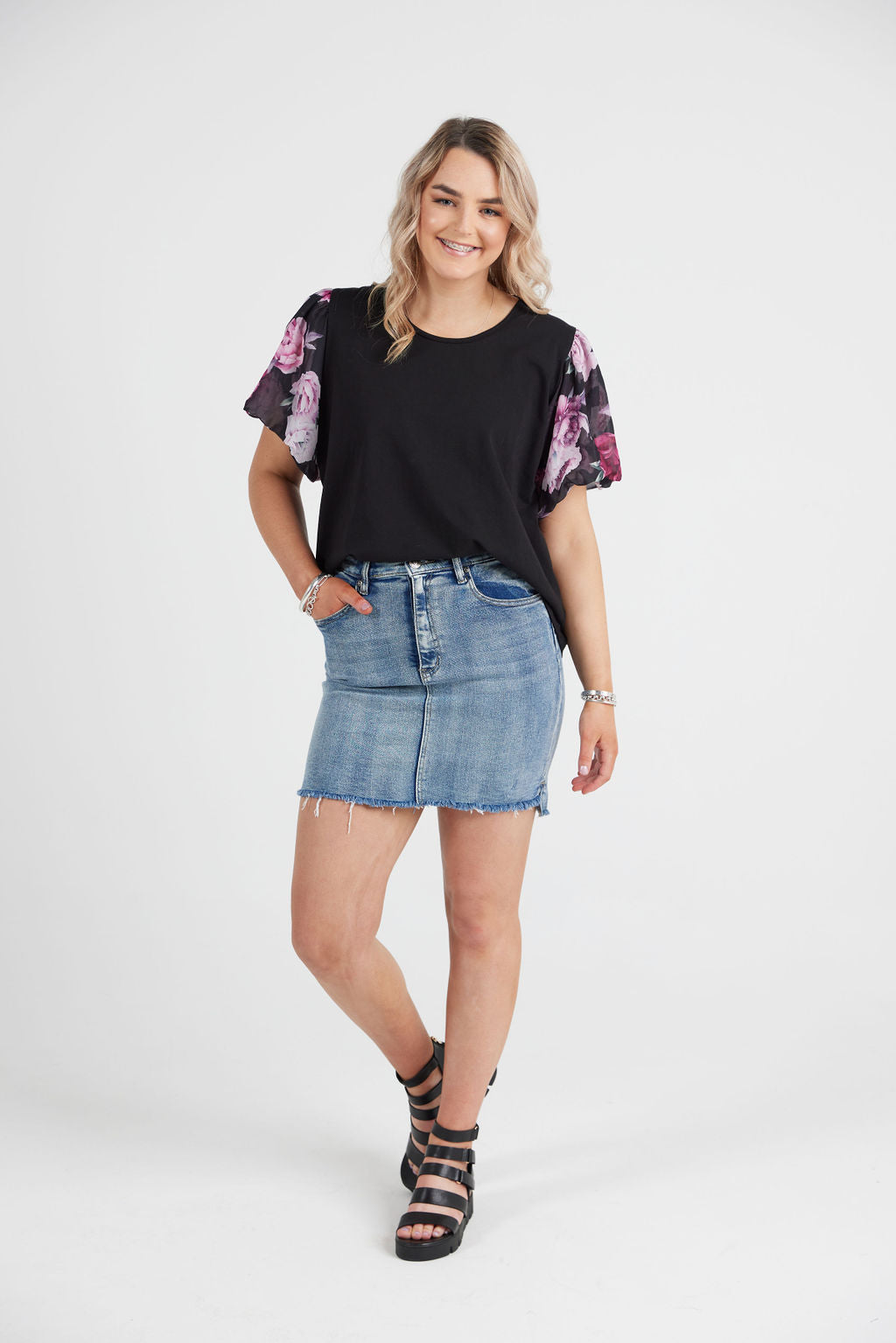 Peony Top Exclusive Vintage Peony Print