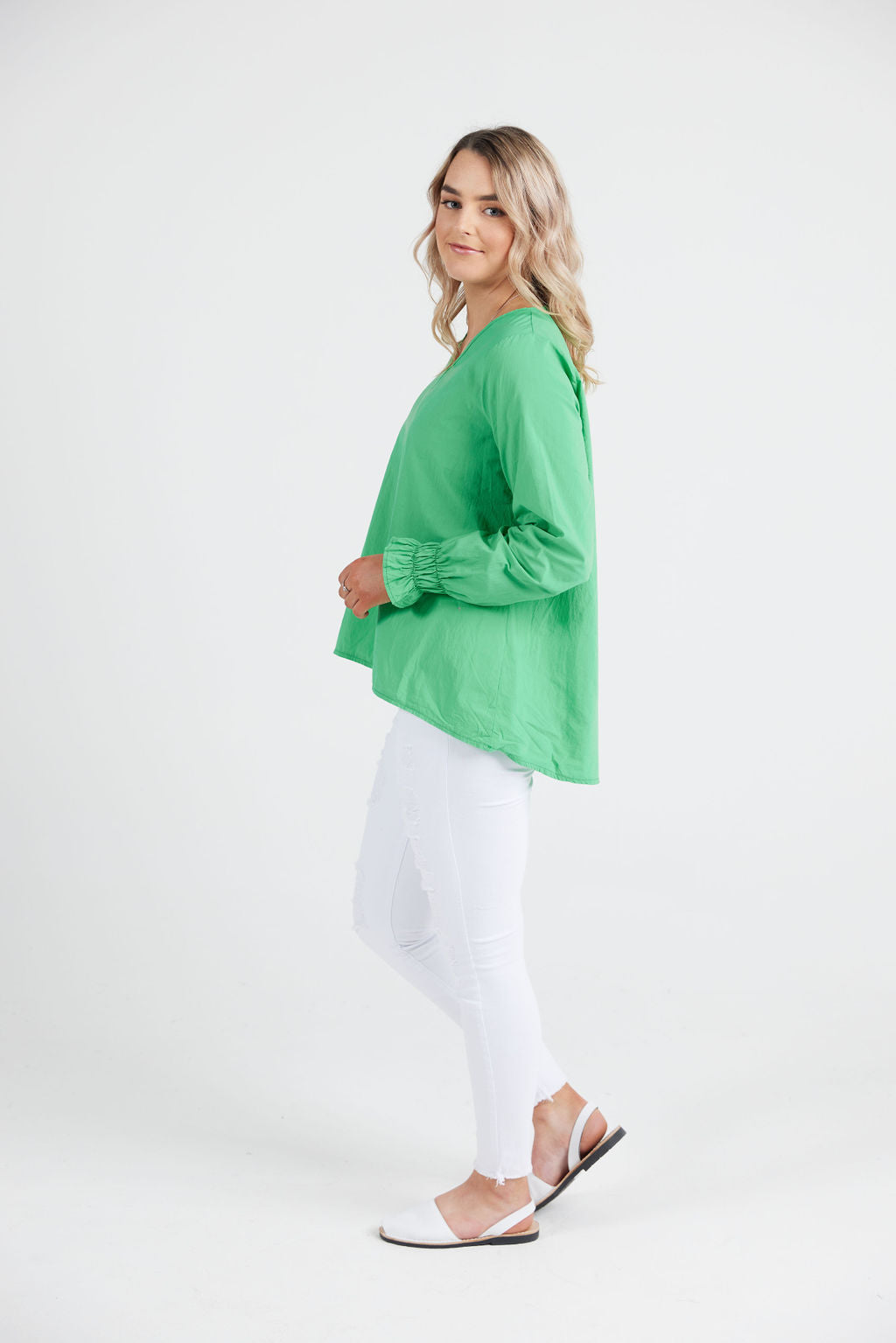 Grace Top Green Apple