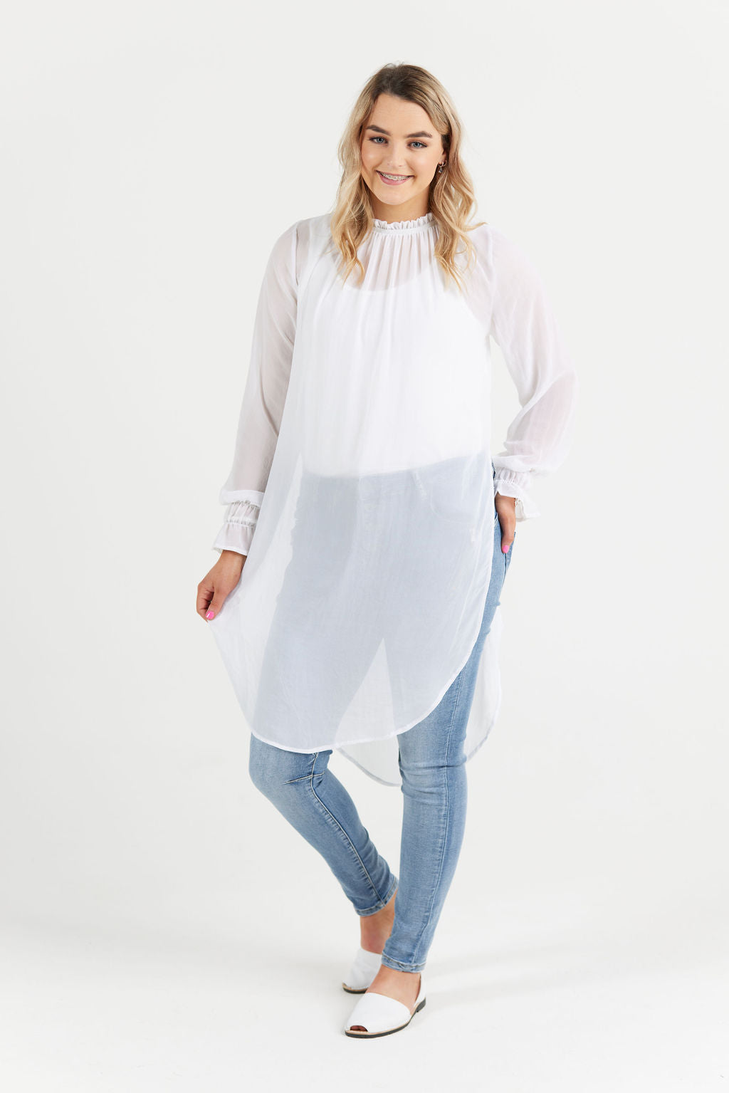 Opal Tabard White