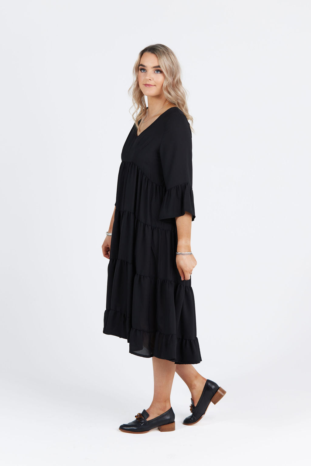 Fleur Dress Midnight Black