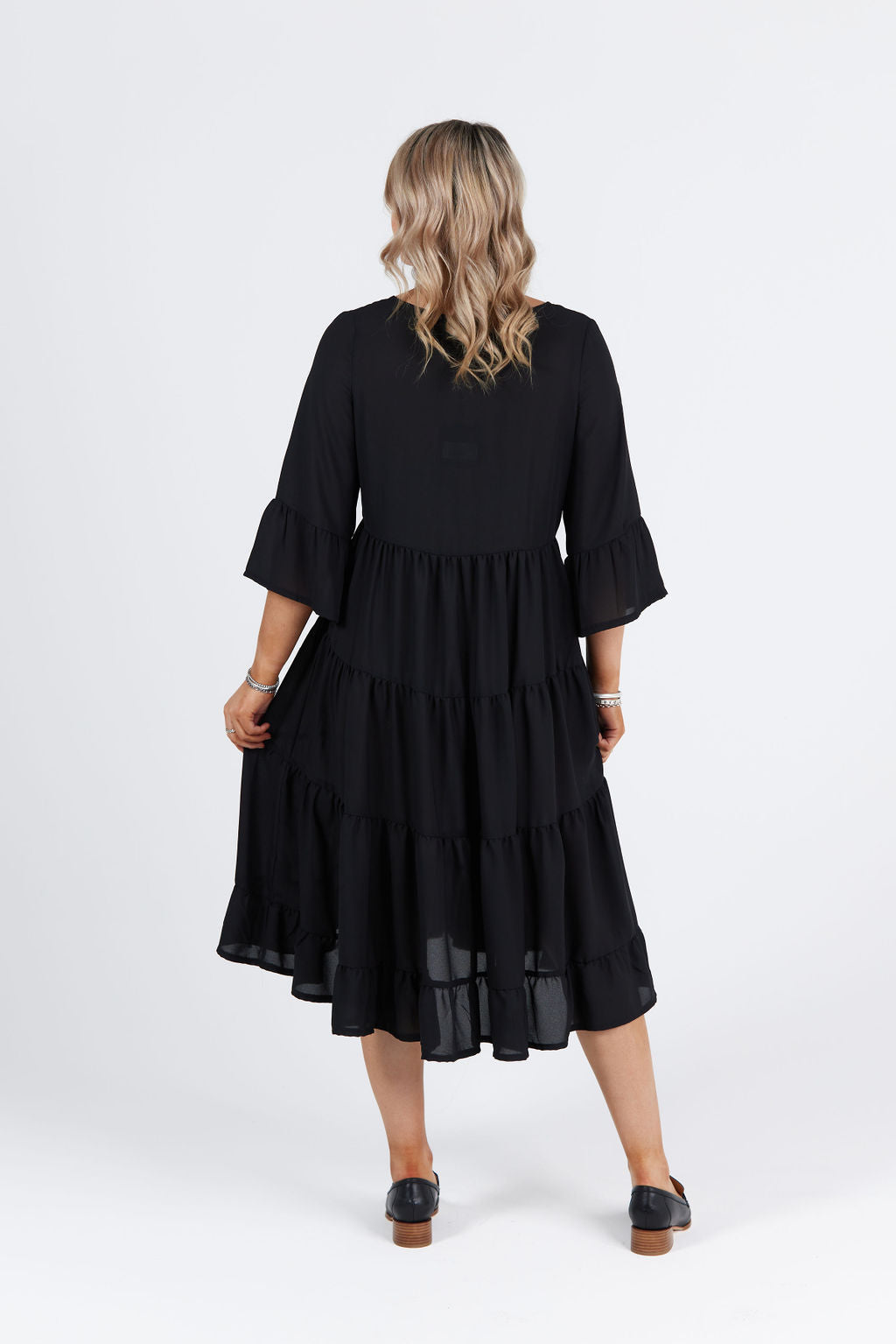 Fleur Dress Midnight Black