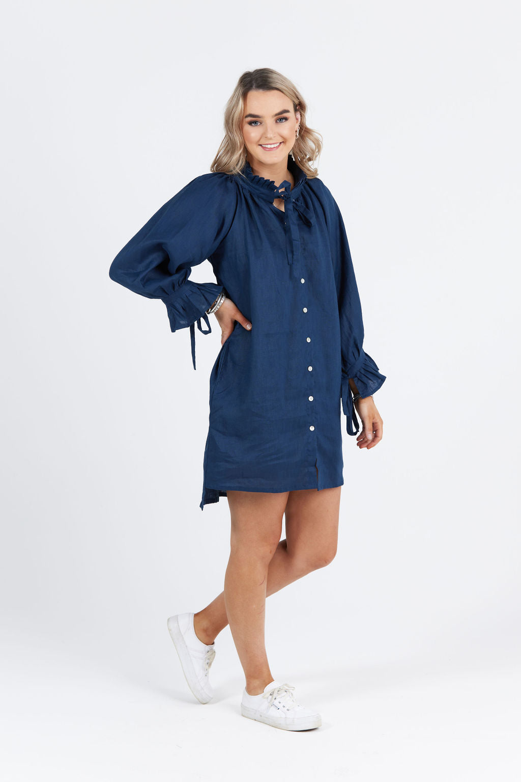 Uma Dress Navy