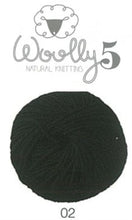 Load image into Gallery viewer, Woolly 5 Merino 10ply Black 02